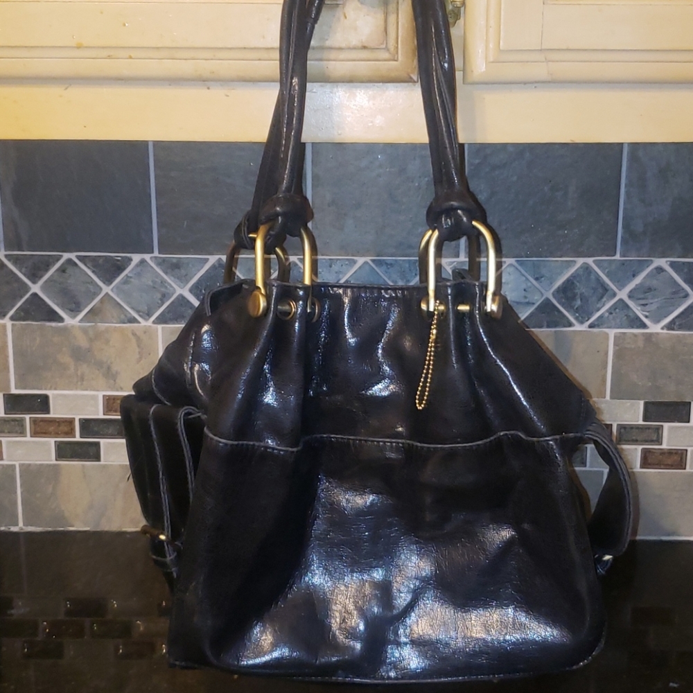 Big Buddha Black Shoulder purse